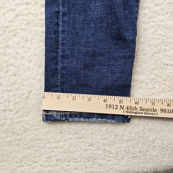 BKE Jeans Womens Gabby 31 Curvy High Rise Ankle Heavy Distressed Thick Stitching - Picture 11 of 16